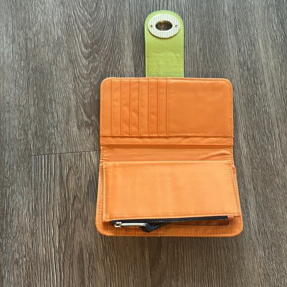 Spartina 449 Wallet with Lime and Tangerine Trim - Picture 3 of 7
